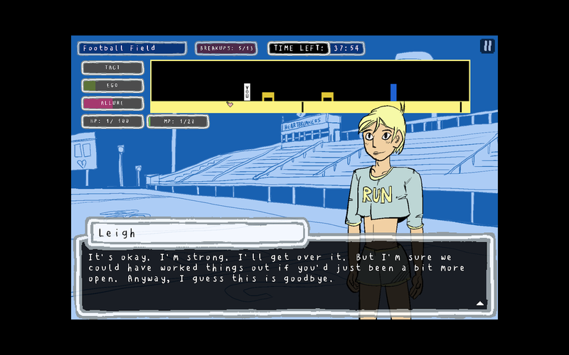 Illustration for article titled A Game Where You Have To Break Up With Everyone At School